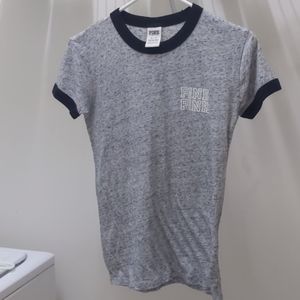 VS Pink Heathered Gray T-shirt size XS